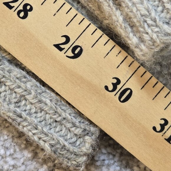 Cambridge VTG Fair Isle Sweater Ragg Wool Full Zip Lined Jacket USA Made Women L - Picture 7 of 12